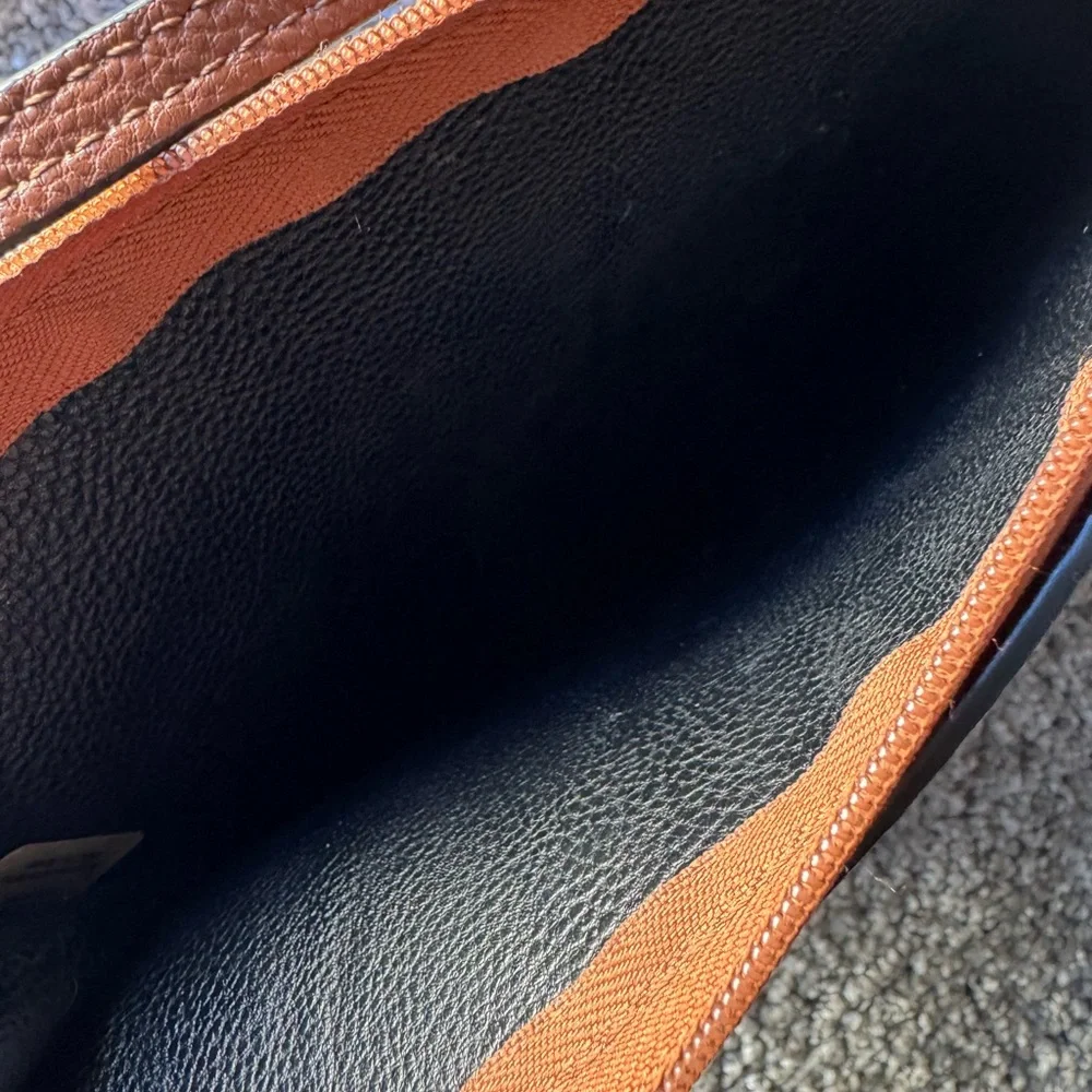 Calvin Klein Pebbled Leather Wristlet Clutch